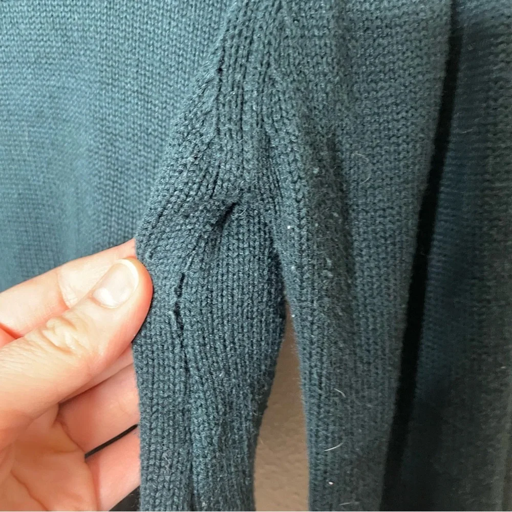 Seraphine‎ Cropped Emerald Green Mockneck Nursing/Maternity Sweater